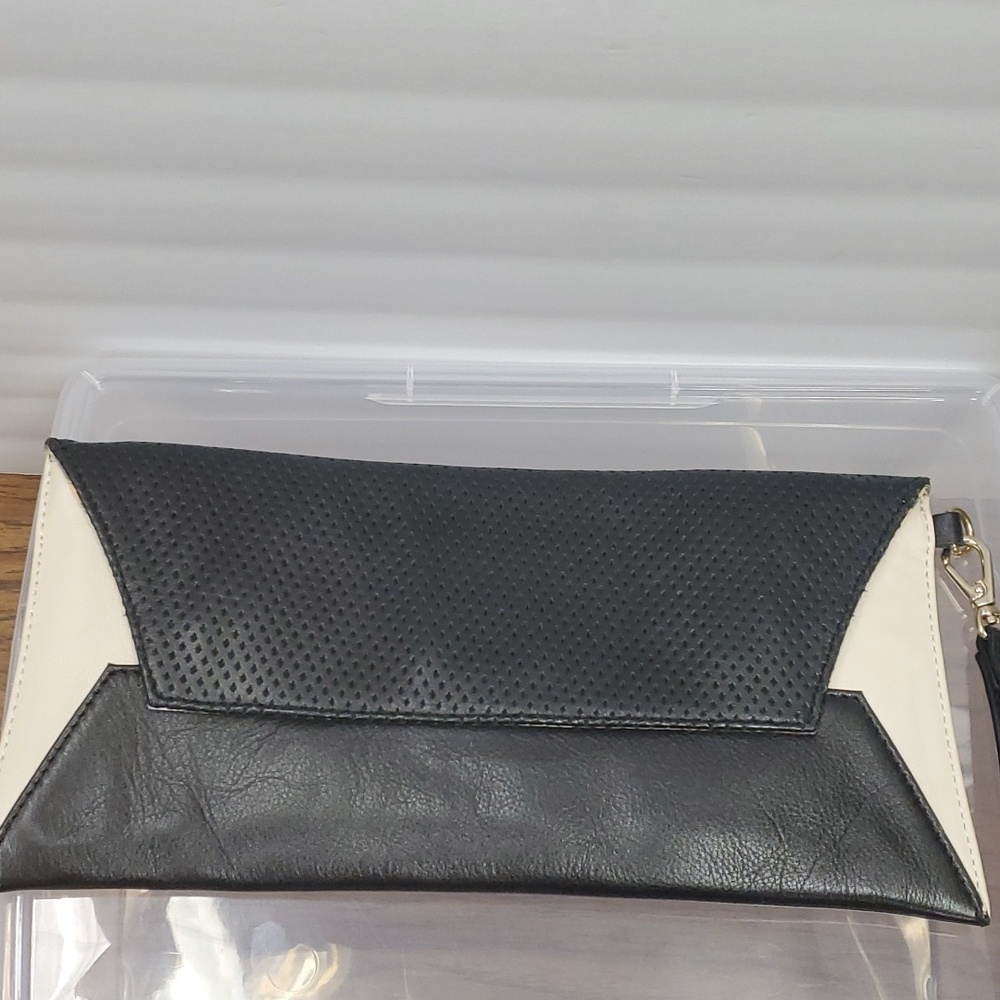 Leather evening purse
